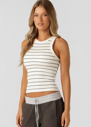 LJ Basics Stripe Rib Tank