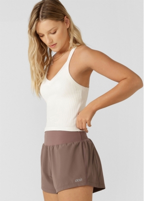 Seamless Crop Tank Bra Combo