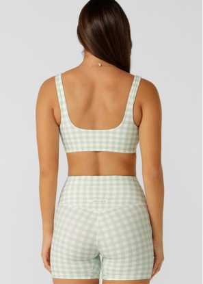 Sweet Gingham Sports Bra